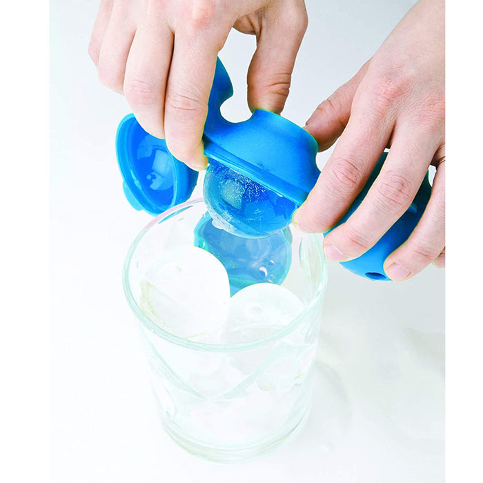 1 Round Silicone Ice Tray Glasses Cube Cup Plastic Mold Cool Jello Party Drinks