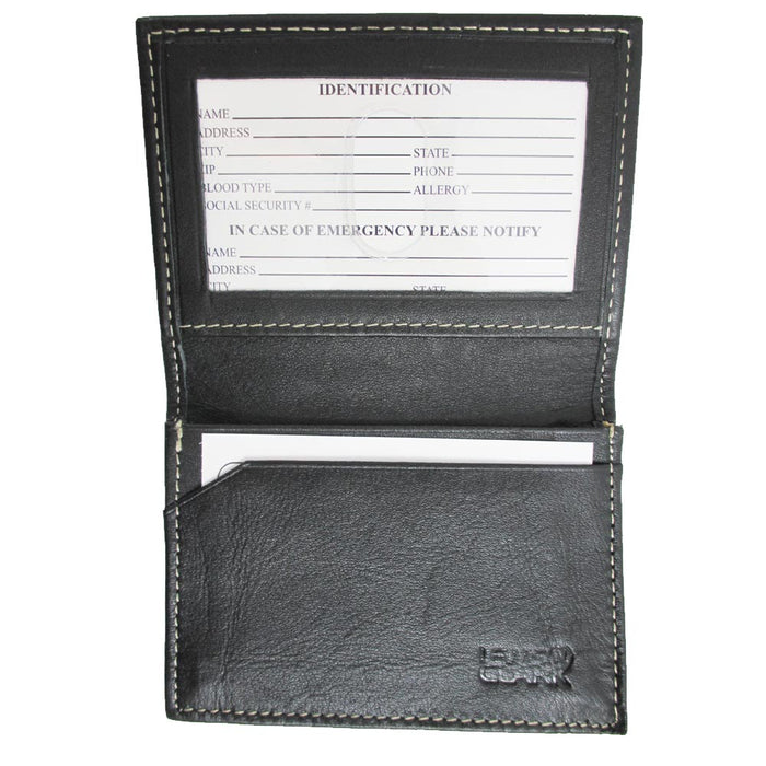 Lewis N Clark Mens Card ID Holder Leather RFID Blocking Wallet Card Security New