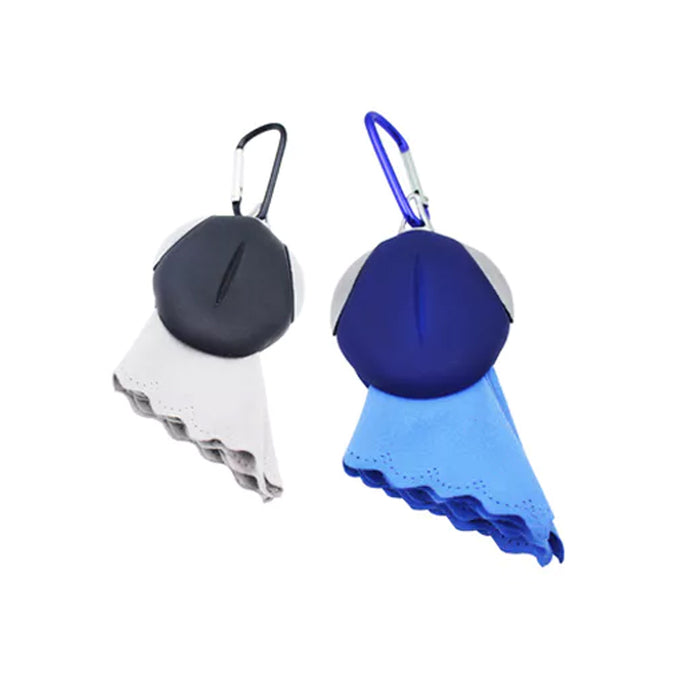 4 PC Microfiber Cleaning Lens Cloth Carabiner Eyeglass Screen Cleaner No Scratch