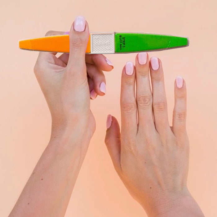 2 X Buffing Buffer Wand 4 Step Block Nail File Acrylic Pedicure Sanding Manicure