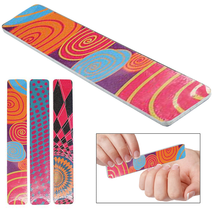 36 X Bulk Pro Double Sided Manicure Nail File Emery Boards Wide Large Salon Tool