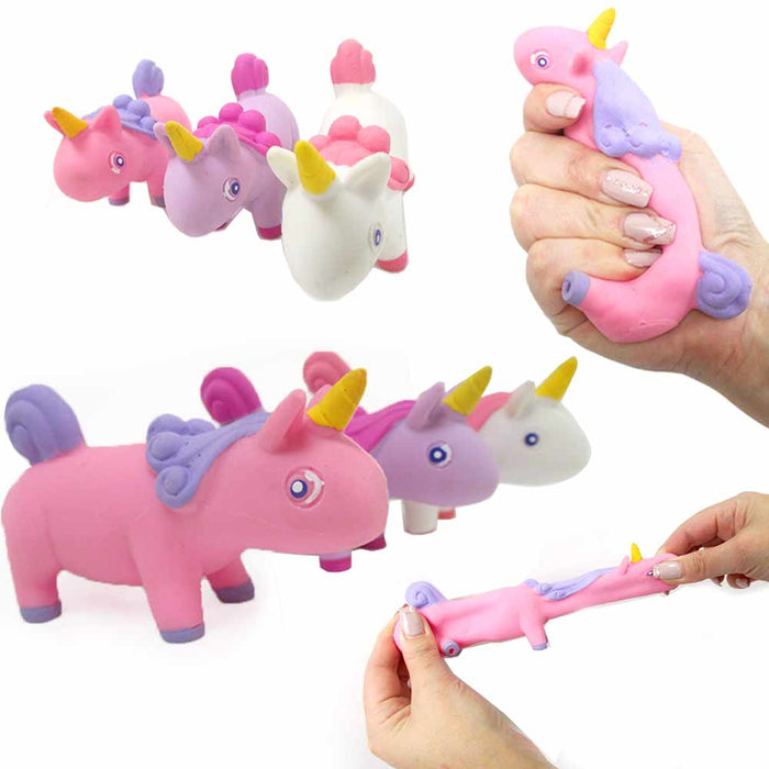 2 Pc Squish Unicorn Squeeze Stress Pressure Relief Soft Fidget Small Toy Gift