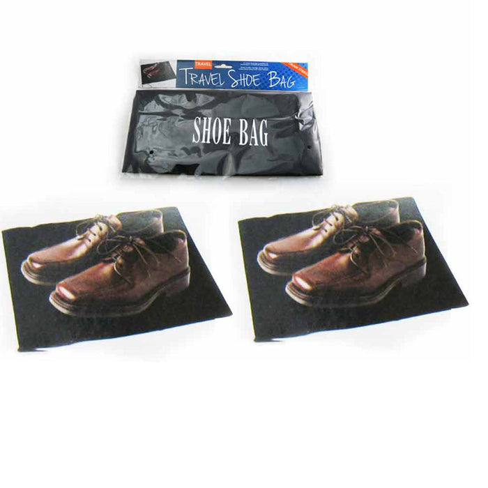 24 Lot Travel Shoe Bags Luggage Black Bag Golf Suitcase Storage Case Pack Save !