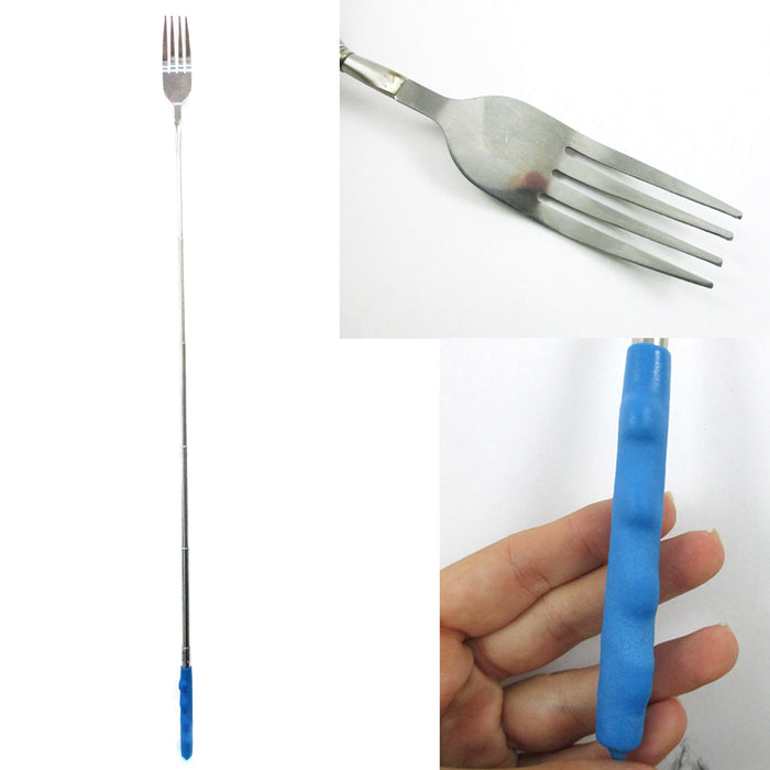 2 Extendable Forks Telescopic BBQ Dinner Hot Dog Fruit Roasting Campfire Camp