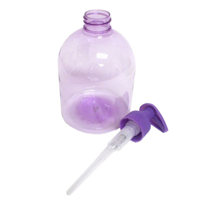 3Pc Plastic Bottle Dispenser Liquid Soap Pump Lotion Refillable Empty Cream 17oz