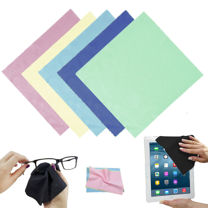 12PCS Sunglasses Eyeglass Microfiber Cleaning Cloth Lens Wipes LCD Camera Screen