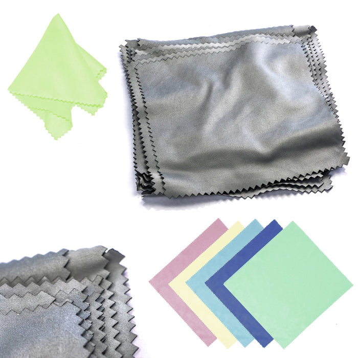 6PC Eyeglass Microfiber Cleaning Cloths LCD Camera Screen iPhone iPad Shades NEW