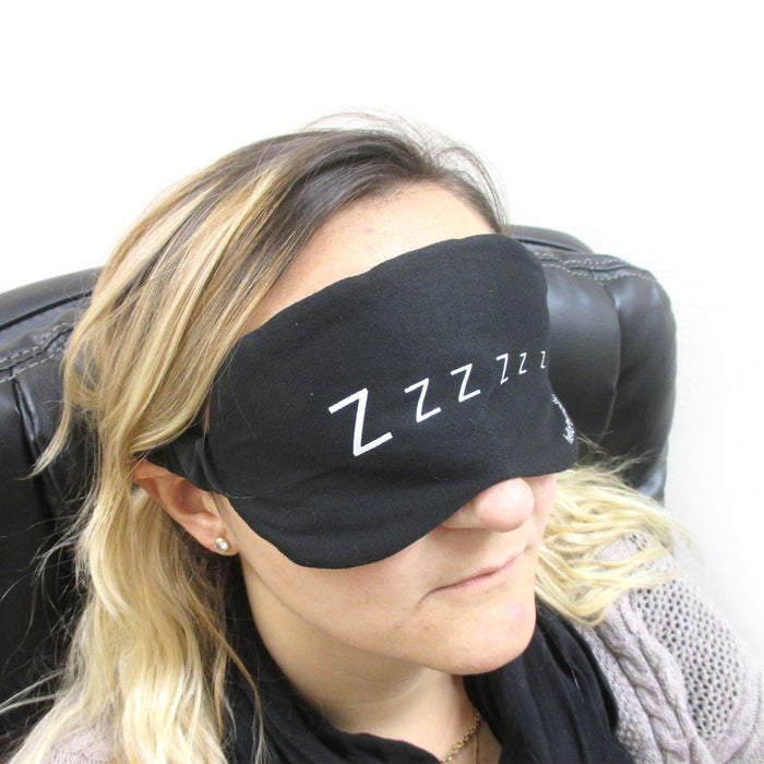 Eye Mask Sleep Soft Padded Shade Cover Relax Sleeping Aid Blindfold Case Travel