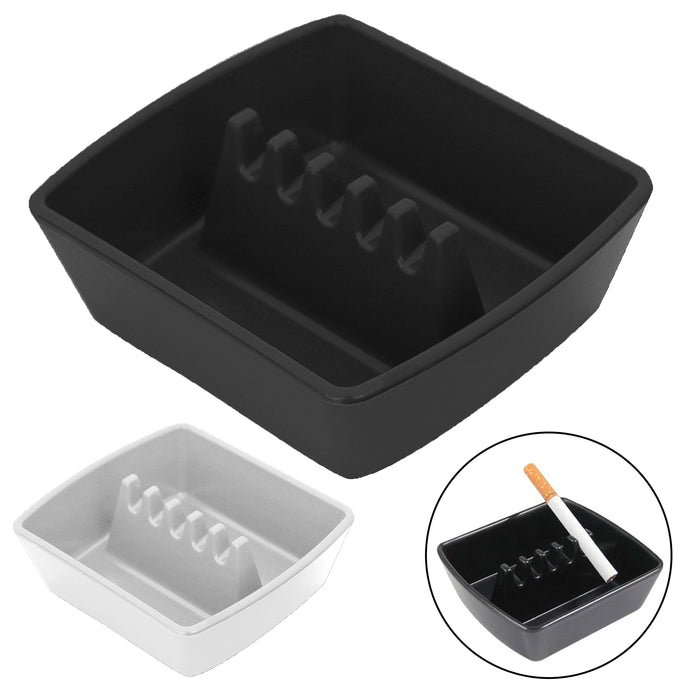 3pc Plastic Ashtray Butt Extinguisher Ashes Holder Ash Tray Home Bar Square 3.7"