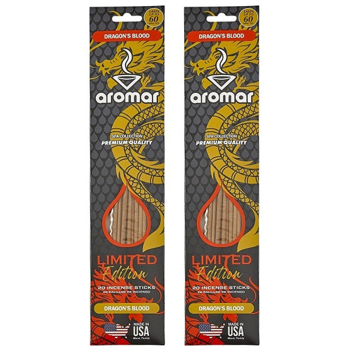 40 Pc Incense Sticks Dragon's Blood Scent Fragrance Hand Dipped Aroma Therapy