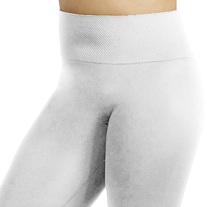 White Leggings Seamless Plus Size One Fit Footless Stretchy Yoga Pants Women