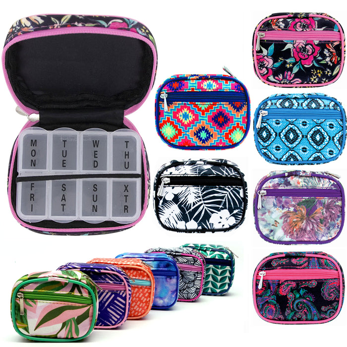 Portable Daily Pill Case Box Organizer Travel Holder Weekly Medicine Planner NEW