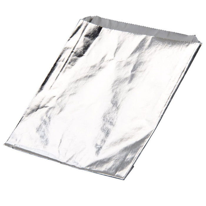 25 Large Foil Lined Paper Bags Hot Food Chicken Sandwich Burger Cookie Pies 6.5"