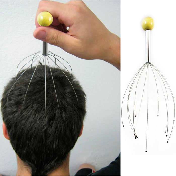 1 Scalp Head Massager Scratcher Neck Massage Octopus Stress Relax Spa Therapy !