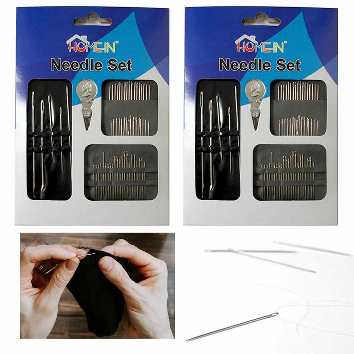 120pc Assorted Hand Sewing Needle Kit Set Thread Embroidery Threading Craft Tool