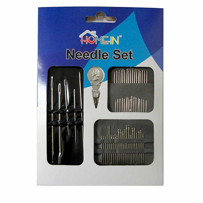 60pc Assorted Self Threading Hand Sewing Needle Set Thread Embroidery Craft Tool