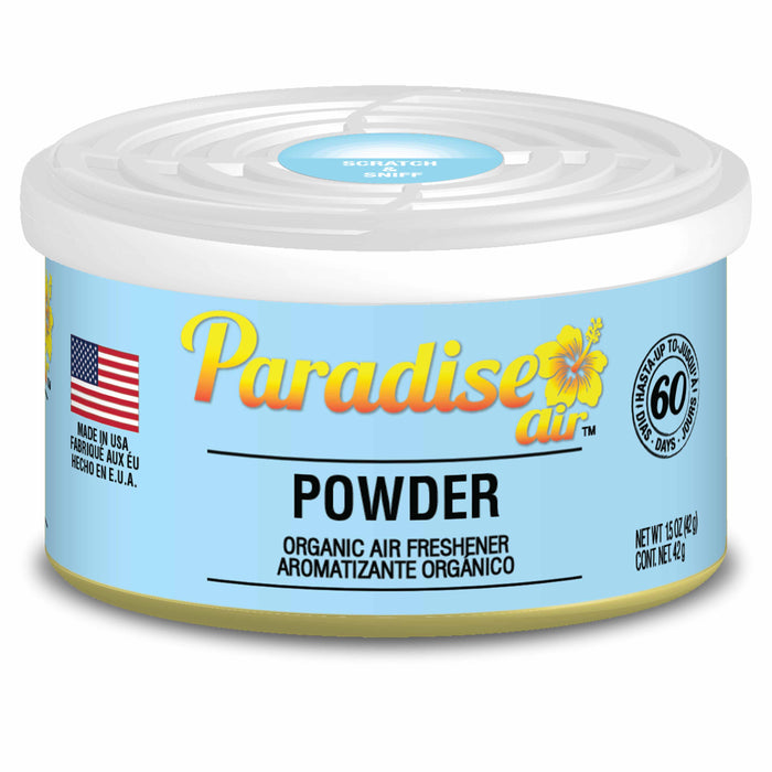 4 Pc Paradise Organic Air Freshener Powder Scent Fiber Can Home Car Fresh Aroma