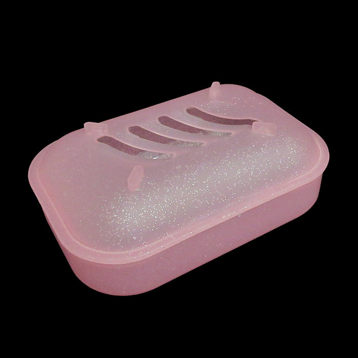 6PC Travel Soap Container Dish Case Holder Box Wash Bathroom Home Camp Clean Dry