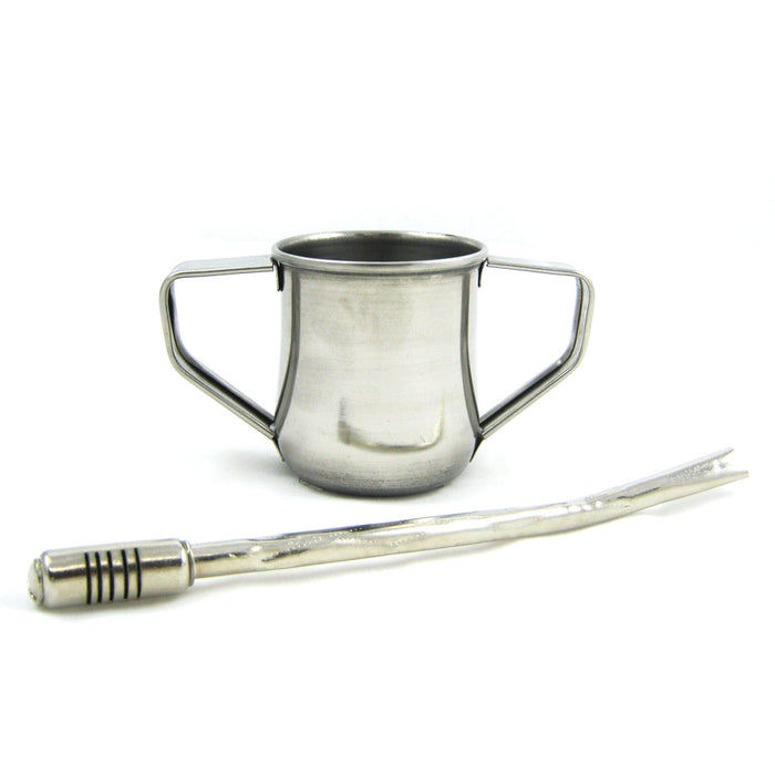 ARGENTINA MATE GOURD CUP YERBA TEA WITH STRAW BOMBILLA STAINLESS STEEL KIT 9501