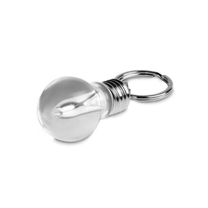 Kikkerland LIGHT BULB LED Keychain key ring choice of 3 shapes:spiral U or round