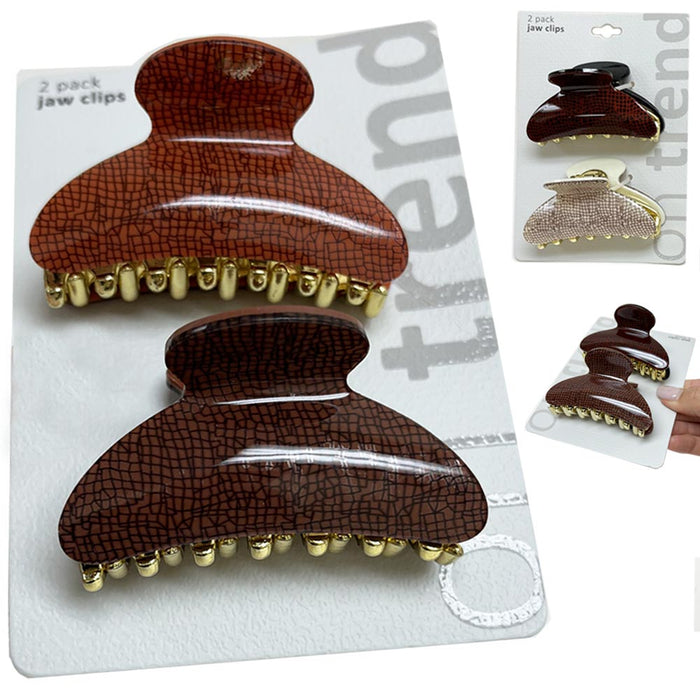 6 Pc Hair Claw Banana Clips 2.5" Thin Medium Thick Nonslip Hair Jaw Clutch Women