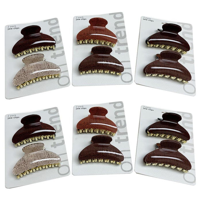 12Pc Hair Claw Clip 2.5" Thick Thin Curly Hair Banana Jaw Clip Strong Hold Women