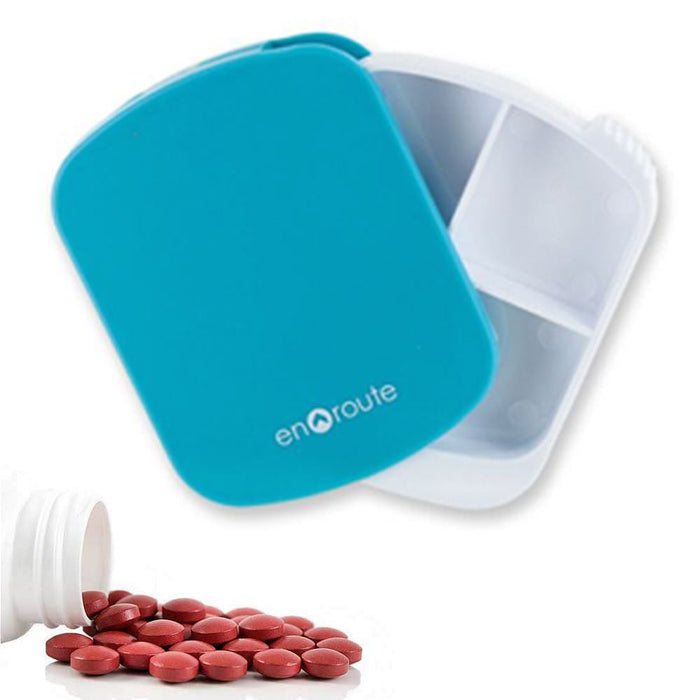 1 Pill Case 4 Compartment Travel Vitamin Medicine Tablet Storage Snap Container