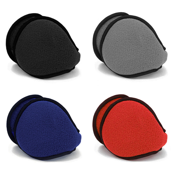 Kids Ear Muff Earmuffs Boy Girl Warmers Winter Basic Polar Fleece Grip Wrap Soft