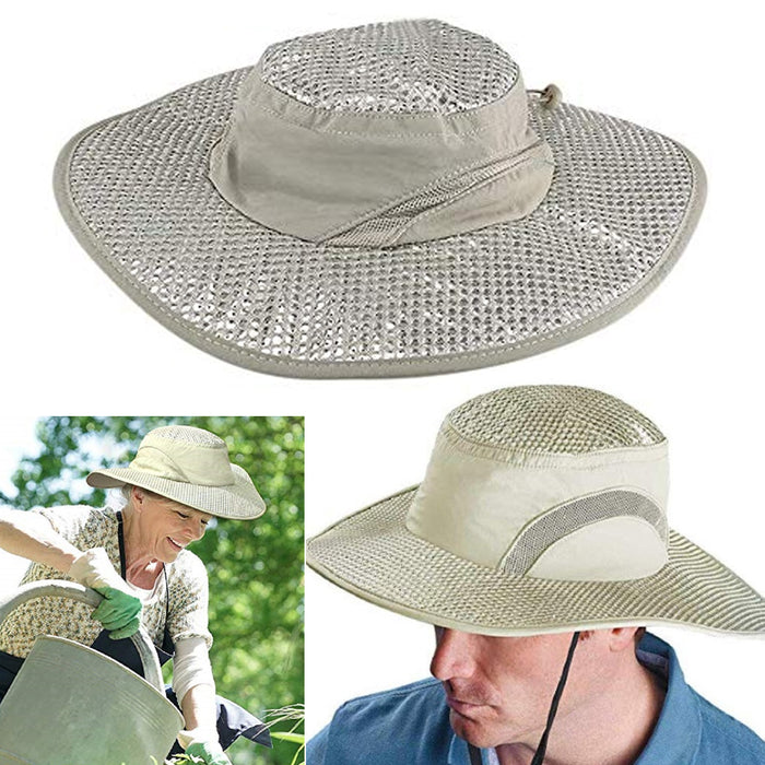 1 Cooling Fisherman Hat with UV Protection Cap Hiking Camping Gardening Beach