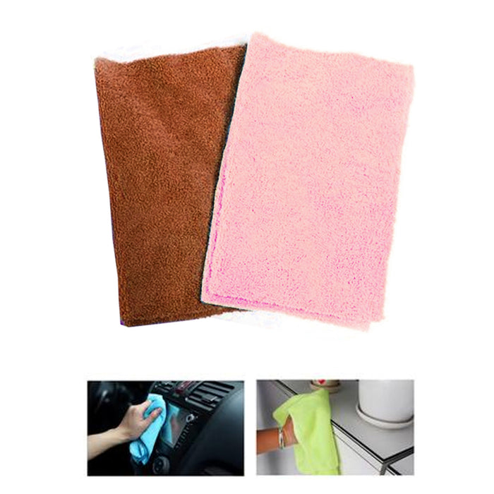 6 Pc Multi Purpose Microfiber Cloth Cleaning Rag Window Cleaner Towel Car Detail