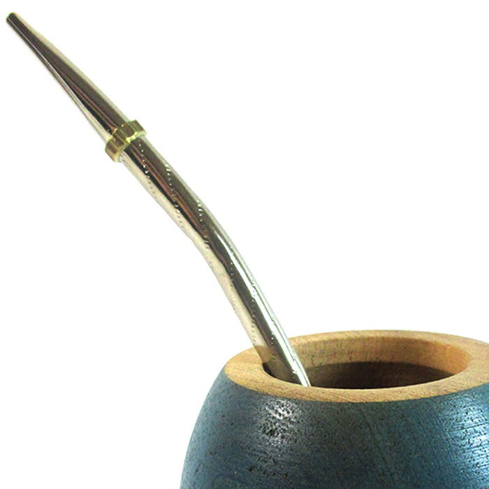 Argentina Mate Gourd Yerba Tea Cup Straw Bombilla Algarrobo Detox Beral Kit Teal