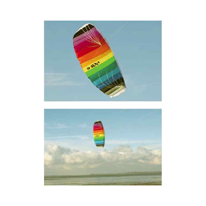 NEW HQ TRAINER POWER KITE 1.7 W/ CONTROL BAR SYMPHONY LINE BEACH SPORTS TRAINER