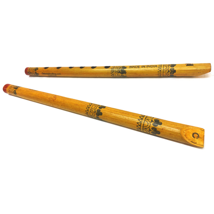 8 X Bamboo Flute Musical Instrument Wooden C Handmade Fipple 6 Holes Kids 12.8"
