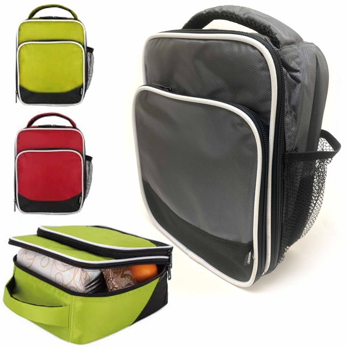 2 Pc Insulated Lunch Bag Box Women Men Thermos Cooler Hot Cold Adult Tote Food