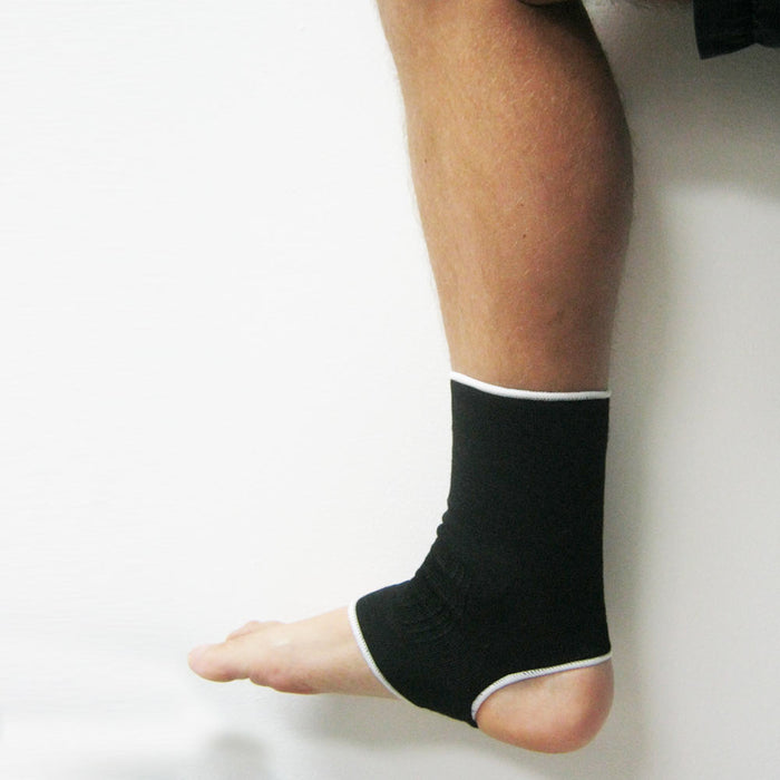 2 Ankle Support Brace Sleeve Elastic Compression Wrap Sports Relief Pain Foot
