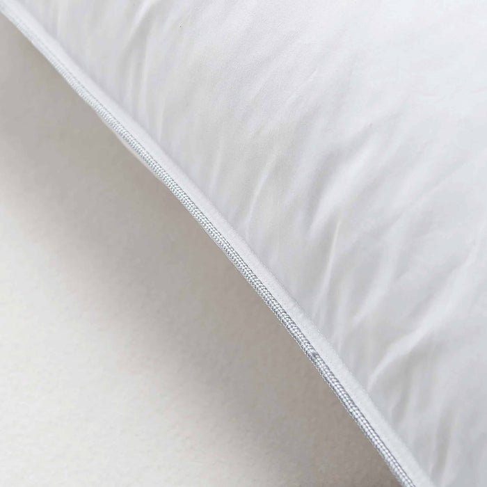 2 Pc Ultra Premium Feather & Down Blend Bed Pillows 100% Cotton Cover Queen Soft