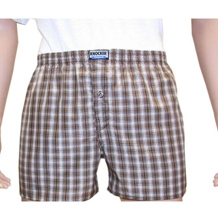 6 Mens Plaid Boxer Shorts Lot Underwear Pack Size L 38-40 Comfort Waistband New