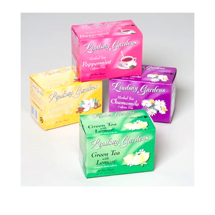 72 Set Tea Bags Sampler 100% Premium Flavor Herbal Chamomile Peppermint Cinnamon