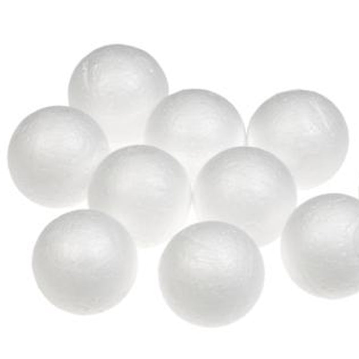 20 Foam Balls 2.5" School Christmas Arts Crafts Modeling Smooth Polystyrene