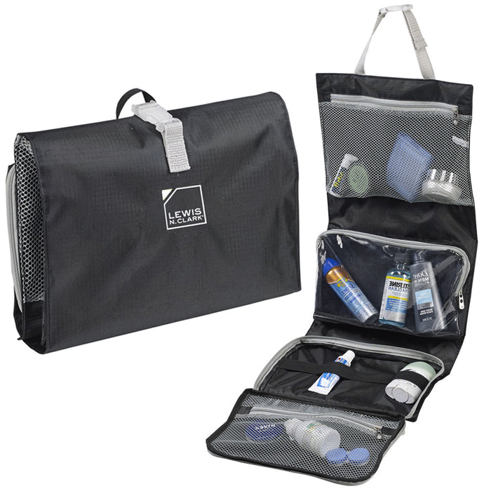 1 Hanging Toiletry Travel Organizer Black Kit Bag Cosmetic Carry On Shaving Case