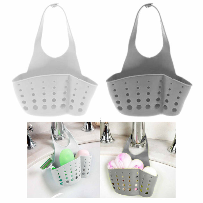 1 Pc Kitchen Sink Caddy Sponge Bathroom Shower Bath Soap Rack Holder Organizer