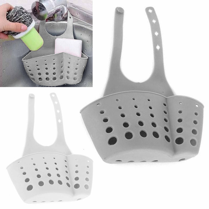 1 Pc Kitchen Sink Caddy Sponge Bathroom Shower Bath Soap Rack Holder Organizer