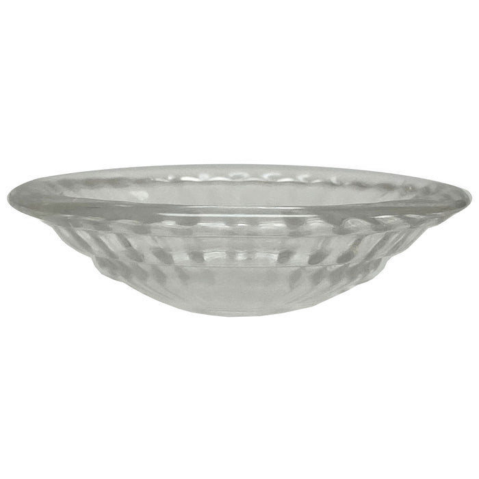6 X Replacement Round Dish Bowl Lid Oil Warmers Tart Burners 3 Inch Clear Glass