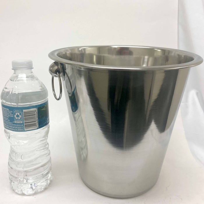 6 Pc Stainless Steel Ice Bucket Wine Chiller Champagne Beer Cooler Tub 4qt Large