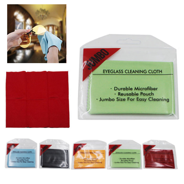 4 x Lens Cleaning Cloth Microfiber Camera Glasses TV Cell Phone LCD Screen Clear