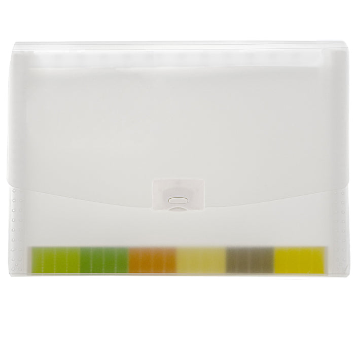 2 Large Expandable 13 Pocket File Folder Paper Organizer Accordion Office Clear