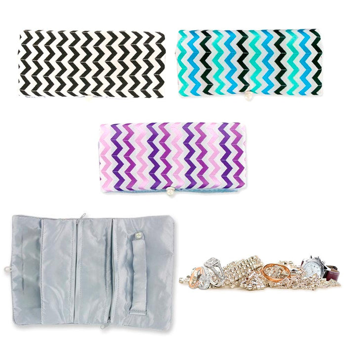 1pc Jewelry Travel Roll Pouch Cosmetic Makeup Bag Case Toiletry Purse Storage