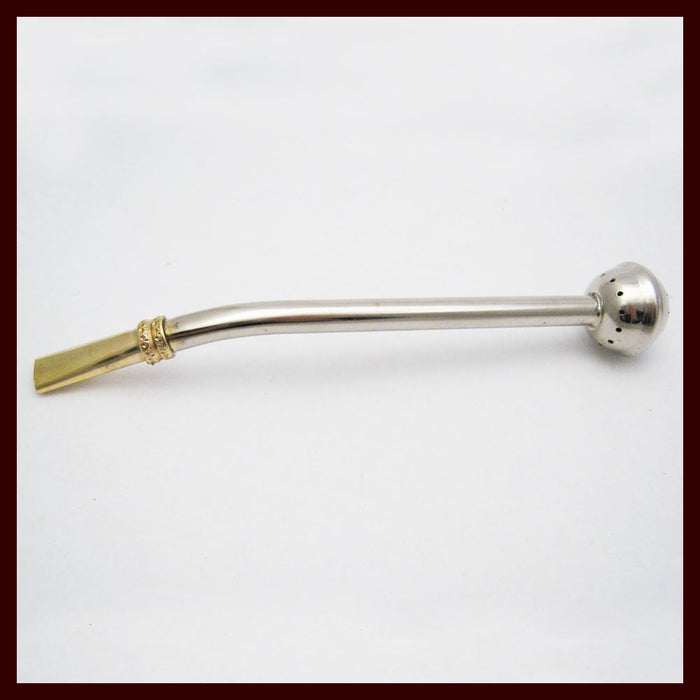 Metal Silver Yerba Mate Tea Bombilla Gourd Drinking Straw Filtered Argentina M14