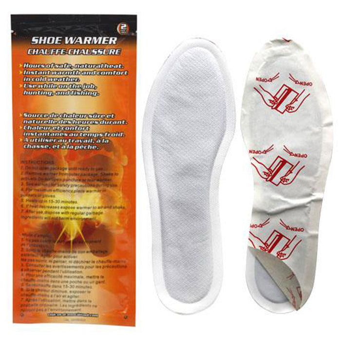 Pair Insole Foot Warmers Toe Warmer Adhesive Heat Activated Hot Feet Ski Camping