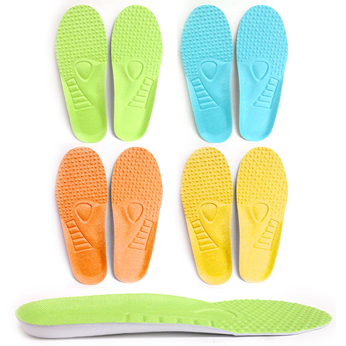 2 Pair Pressure Relief Insoles Pad Inner Supportive Cushioning Unisex Size 7.5-8
